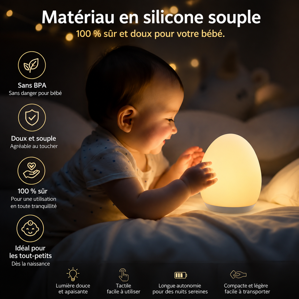 🌙 Lampe Veilleuse pour enfant