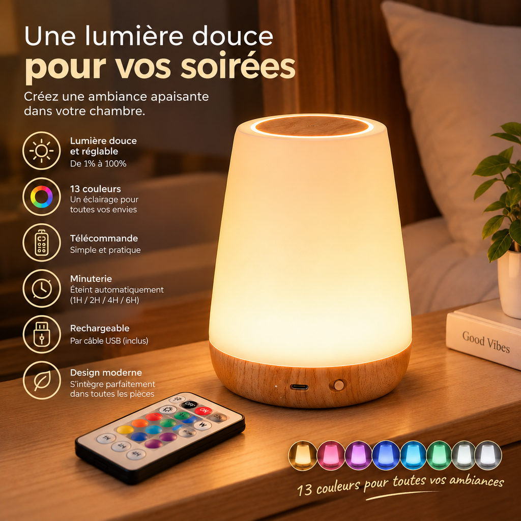 🌙 Lampe Veilleuse Connectée